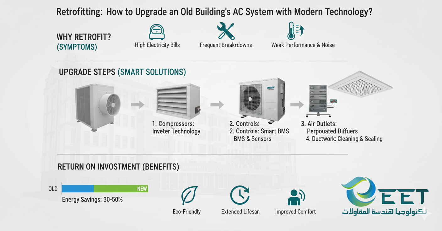 نزيف الأرباح الصامت: كيف تحول شركة EET نظام تكييفك القديم من عبء مالي إلى أصول رابحة؟
